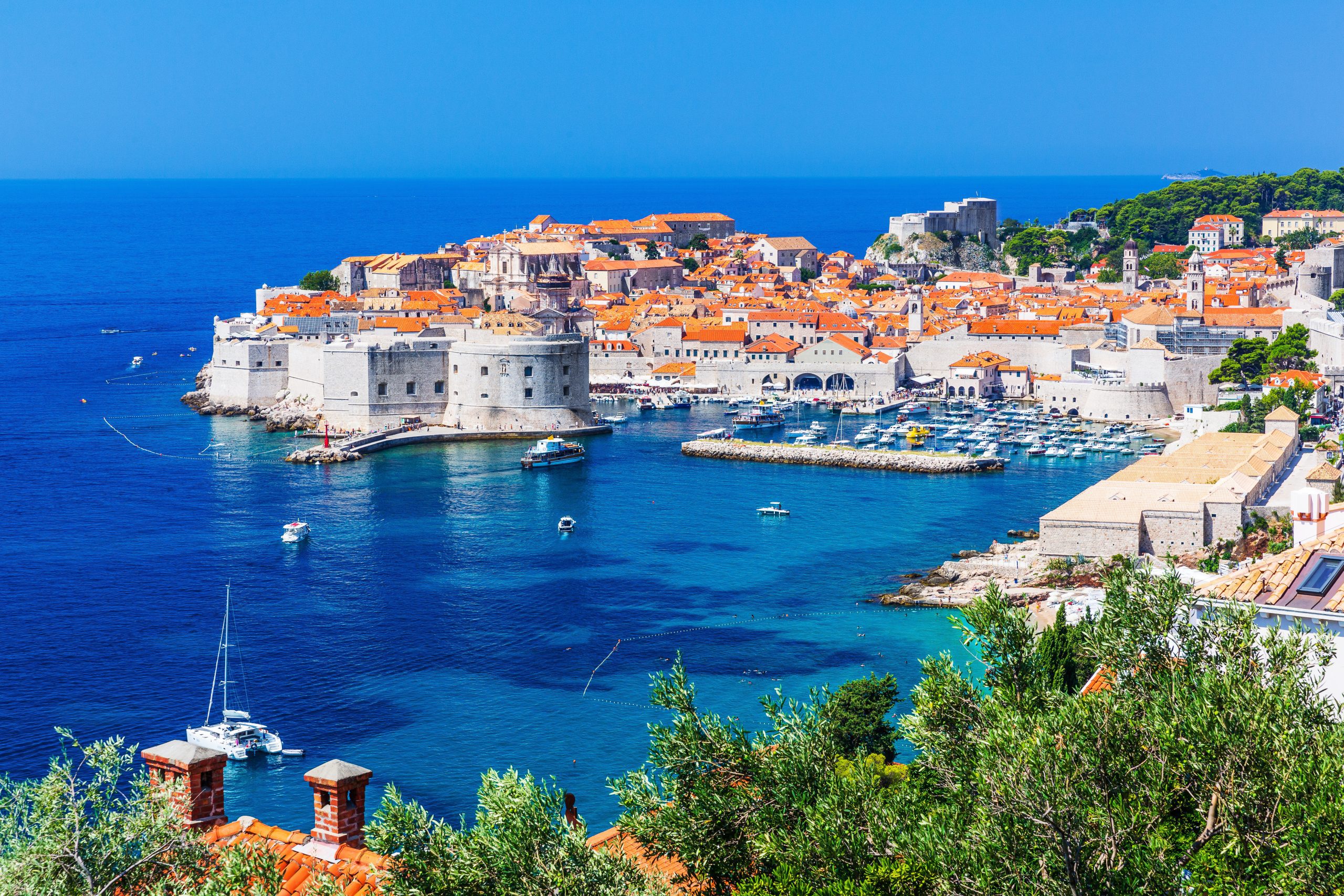 Catamaran day trip in Croatia with your Team.