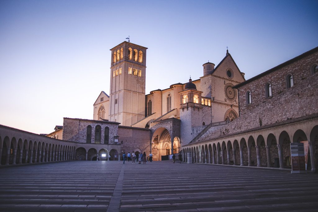 Event location, castle, by night, steps.