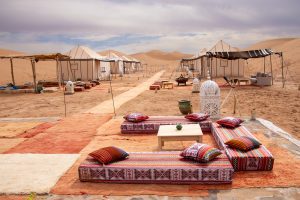 Luxury Bivouac in the Desert in Morocco.