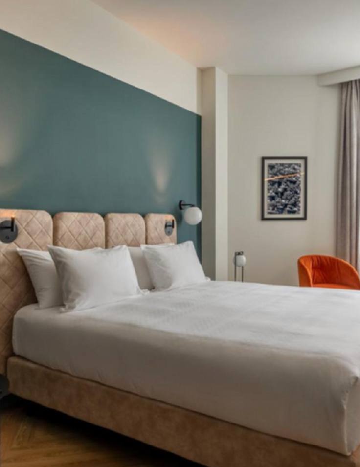 Design hotel room in Milan